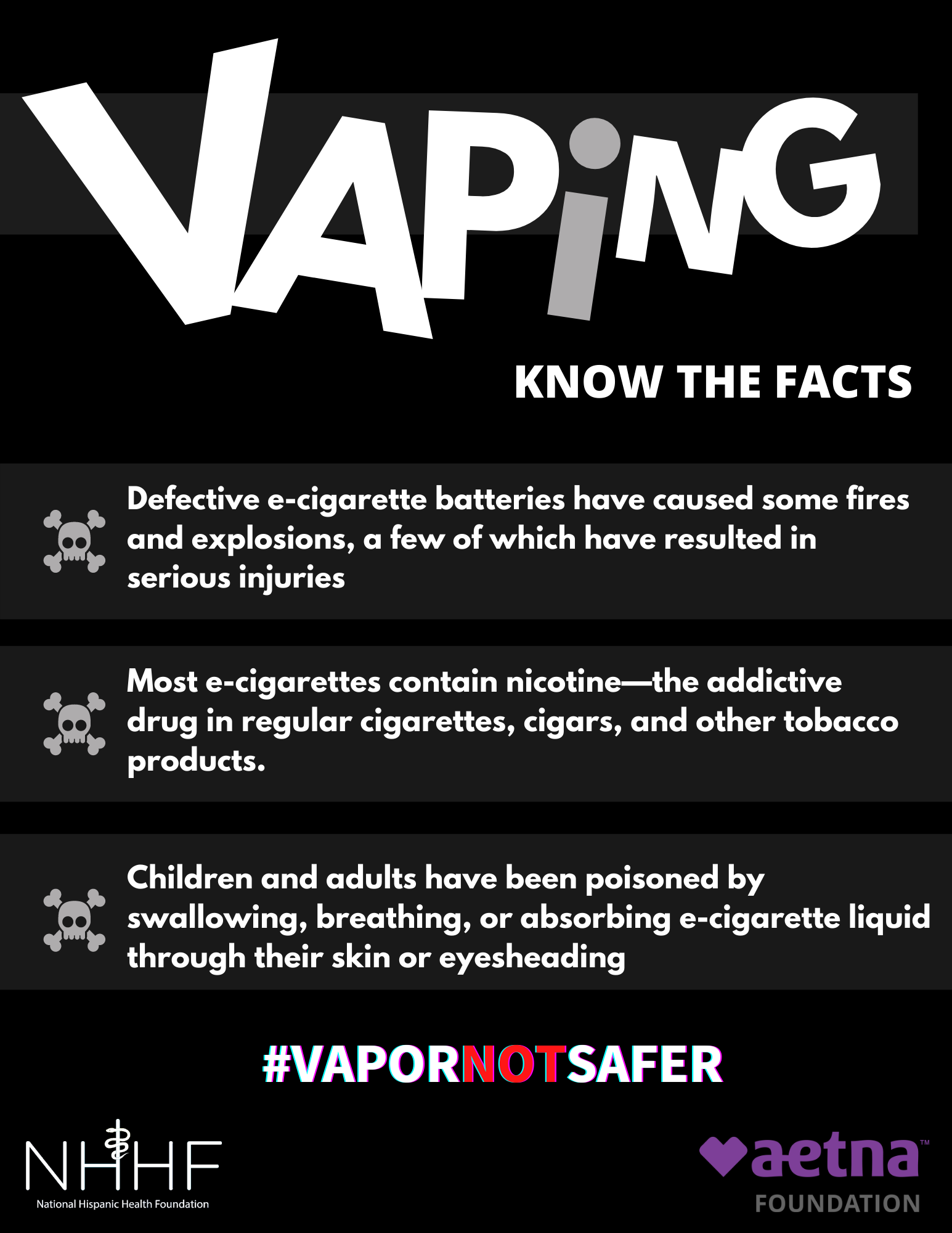 Nhhf Stop Vaping Campaign Fact Sheets And Infographics